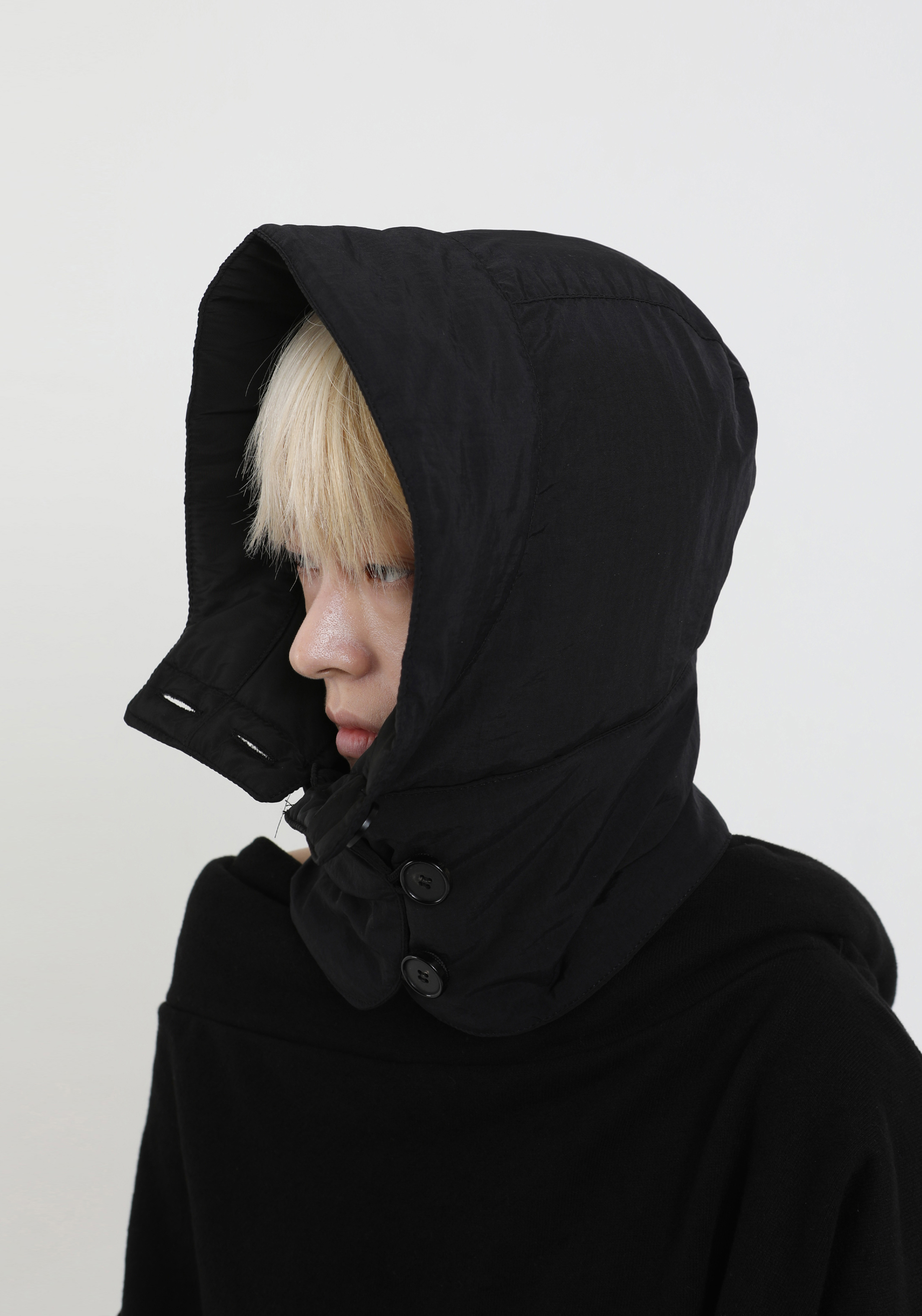 FW23 UNISEX PADDED BUTTON HAT #BLACK [sold out]